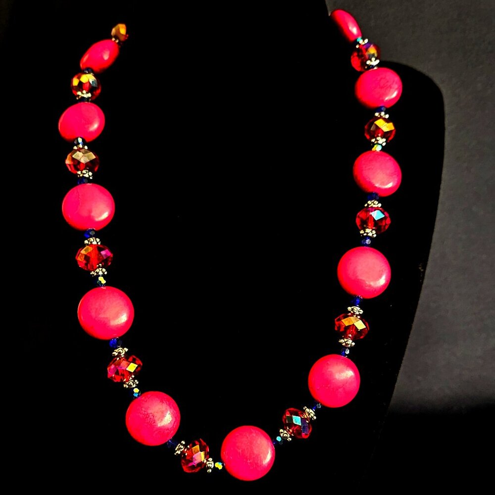 Handcrafted Crazy Lace Red Agate Ensemble
